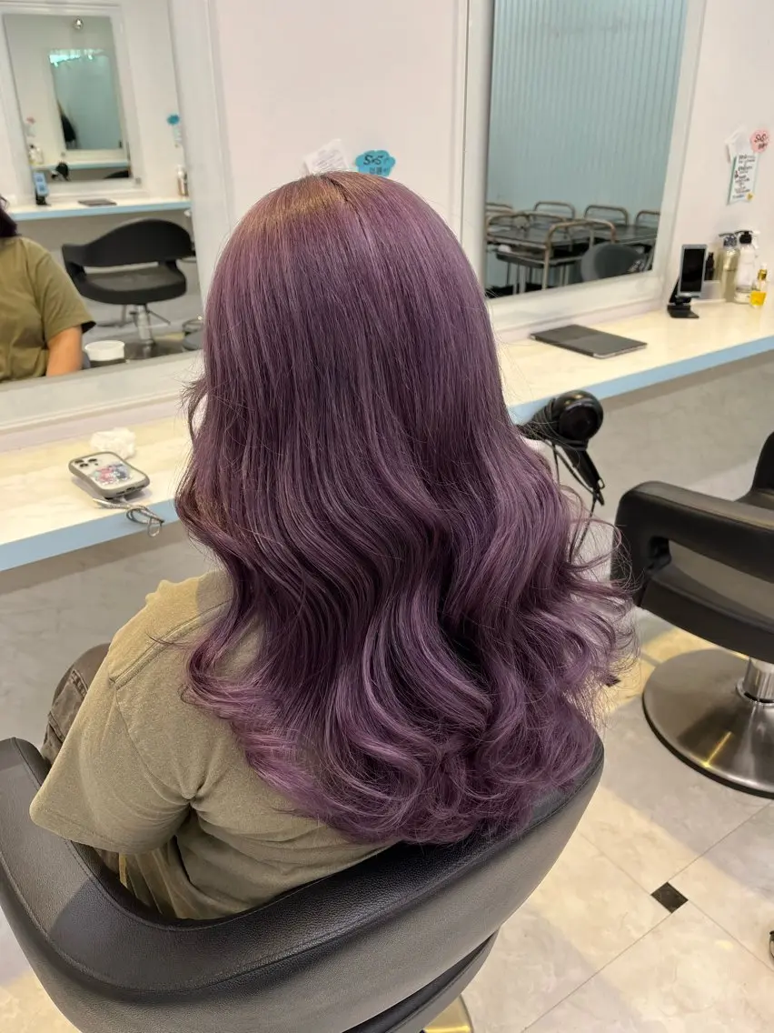 ロング カラー ヘアカラー トリートメント ブリーチカラー 🩵MIZUKIのヘアスタイル