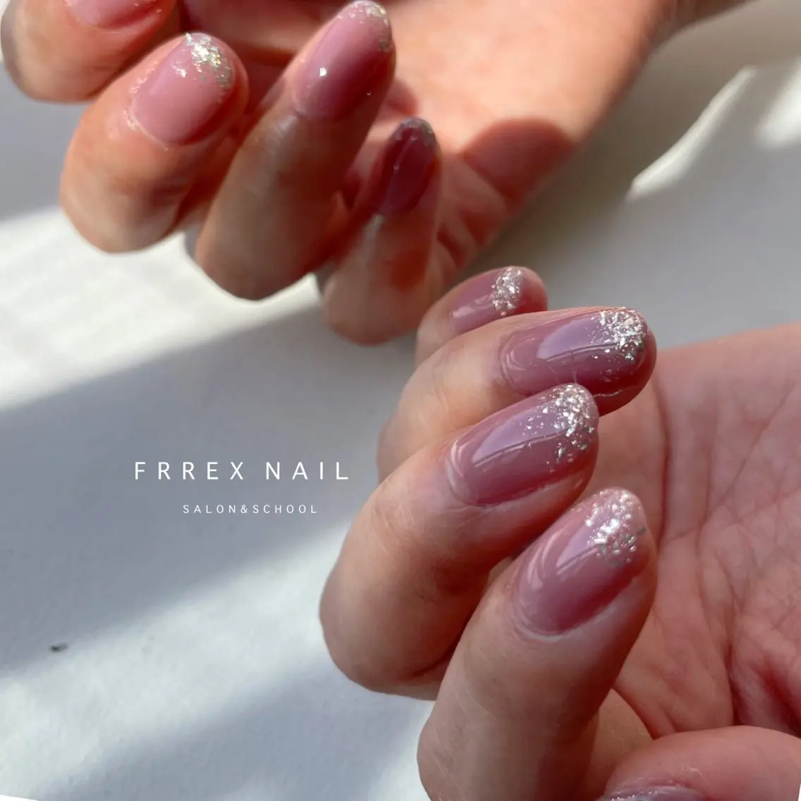 ネイル オフィスネイル ピンク 春ネイル ハンドネイル ハンドケア freex nail /ニュアンス/個性派のネイルデザイン