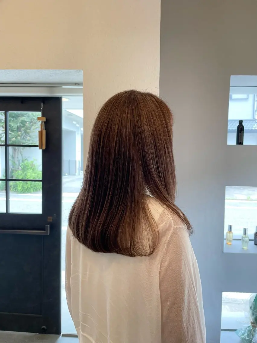ロング カラー 吉富 博美のヘアスタイル