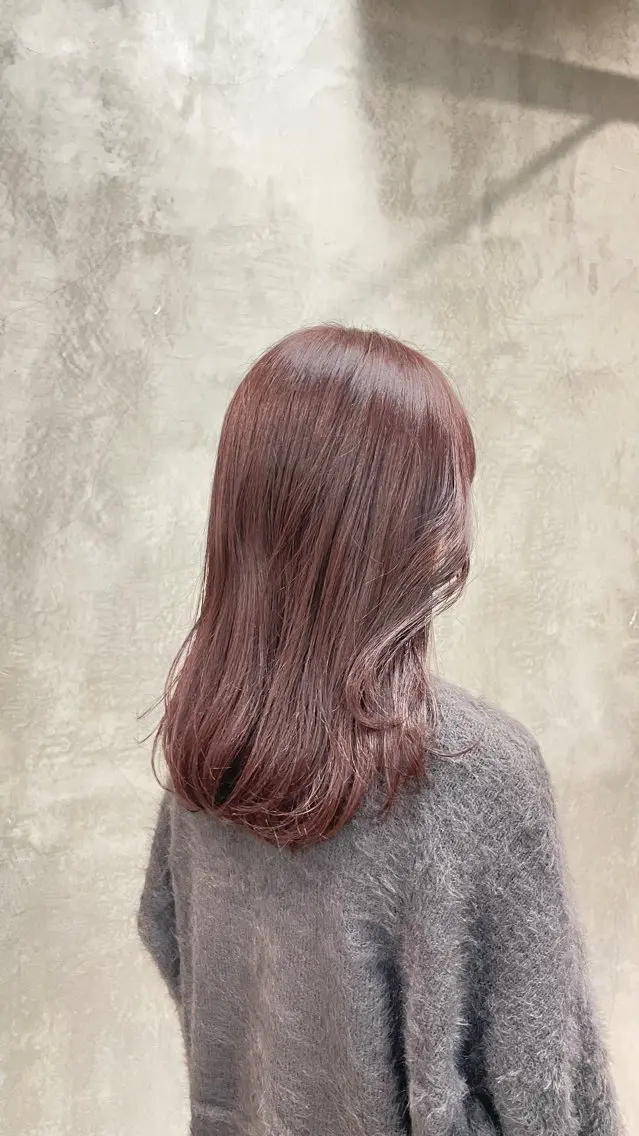 セミロング カラー レッドカラー 髪質改善・美髪矯正✨ YOIKU🎀ちさとのヘアスタイル