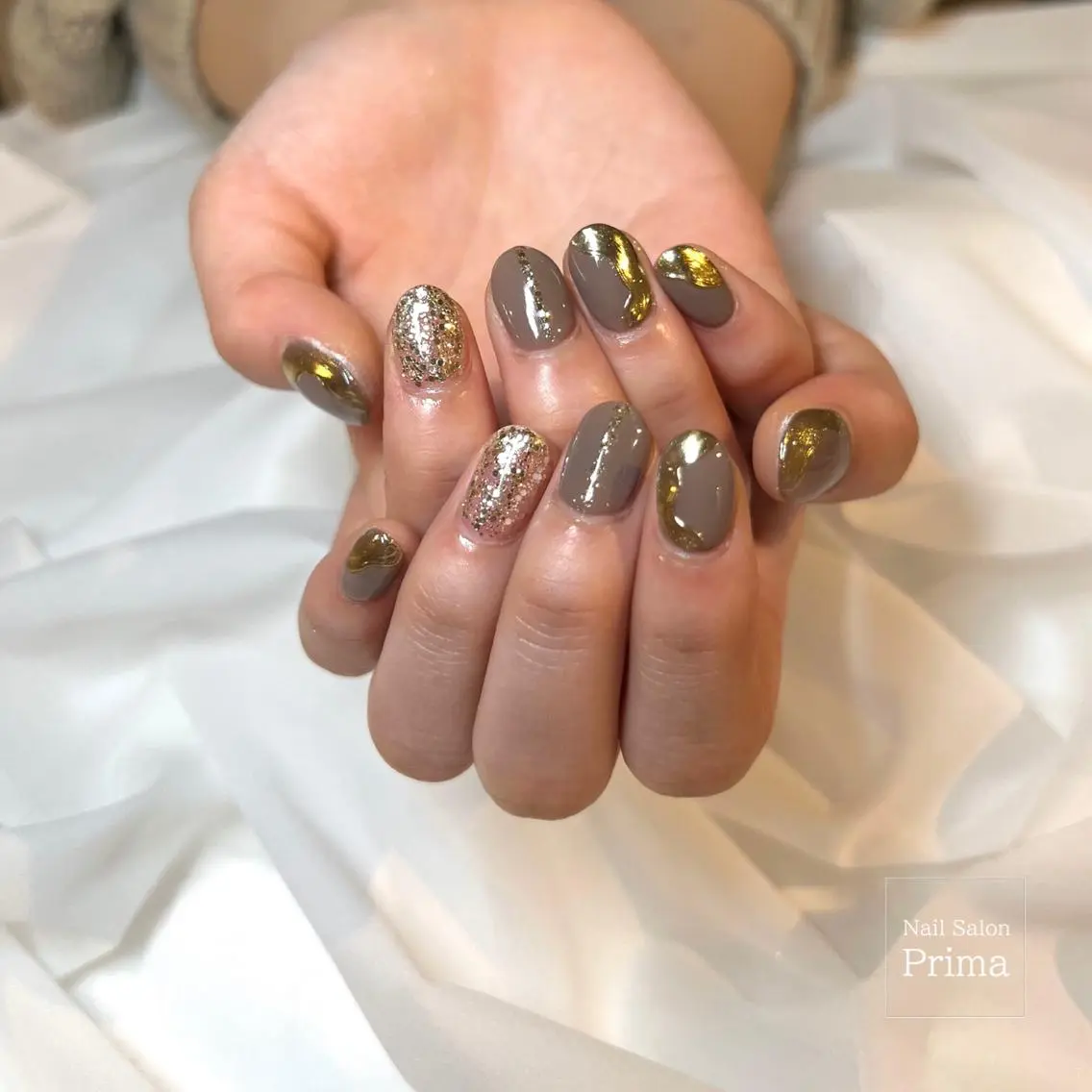 ミディアム ネイル SalonPrima 西院Nail&Eyeのネイルデザイン
