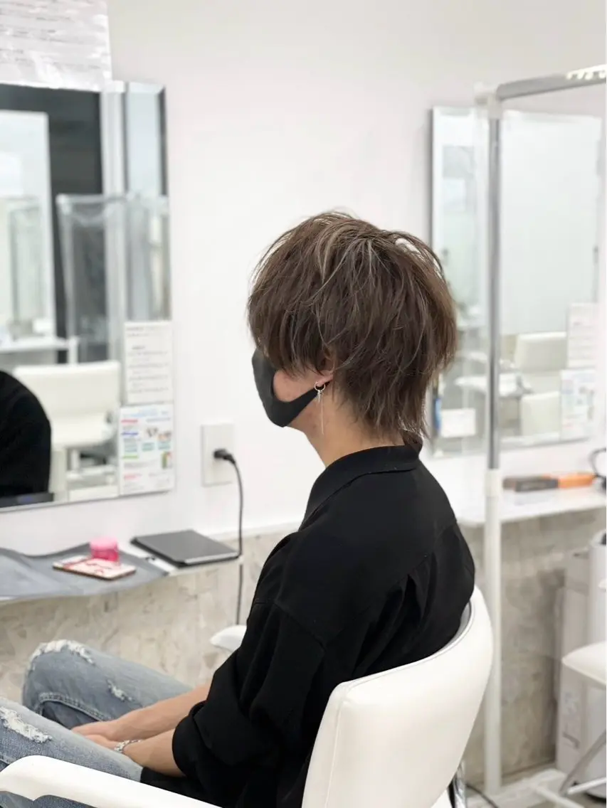 メンズ メンズウルフカット ウルフカット 🎩刈り上げ特化🎩 渡邉太耀のヘアスタイル
