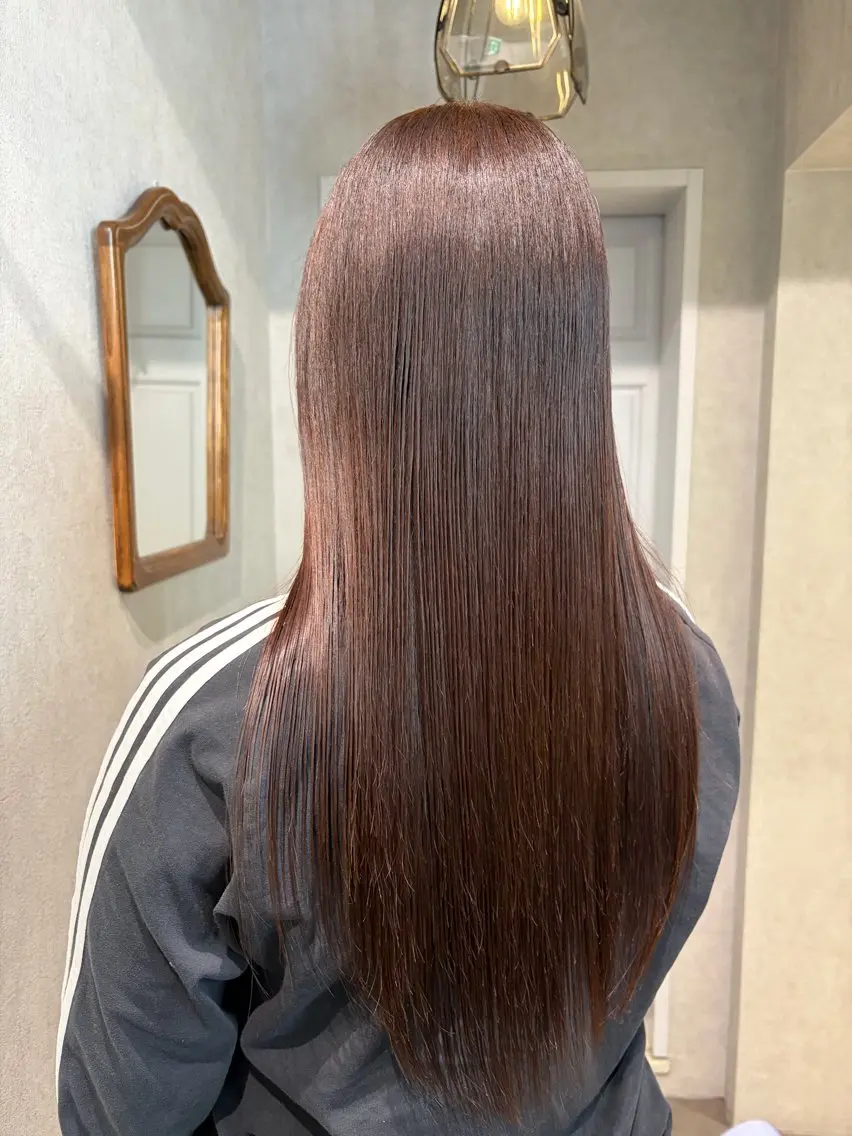 ロング カラー ヘアカラー 透明感カラー🫧🎀 まりなのマツエク・マツパデザイン