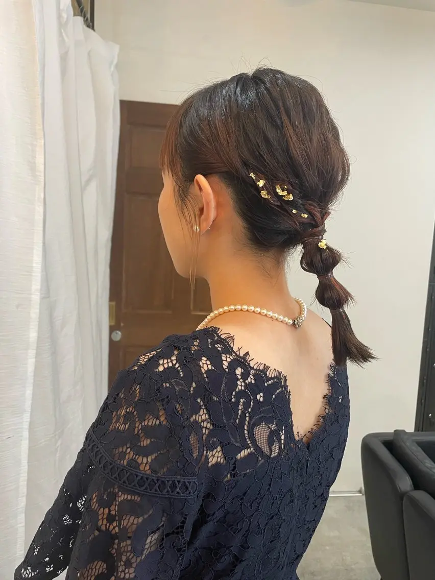 ヘアアレンジ 顔周りカット 🎀サヤカ🎀のヘアスタイル