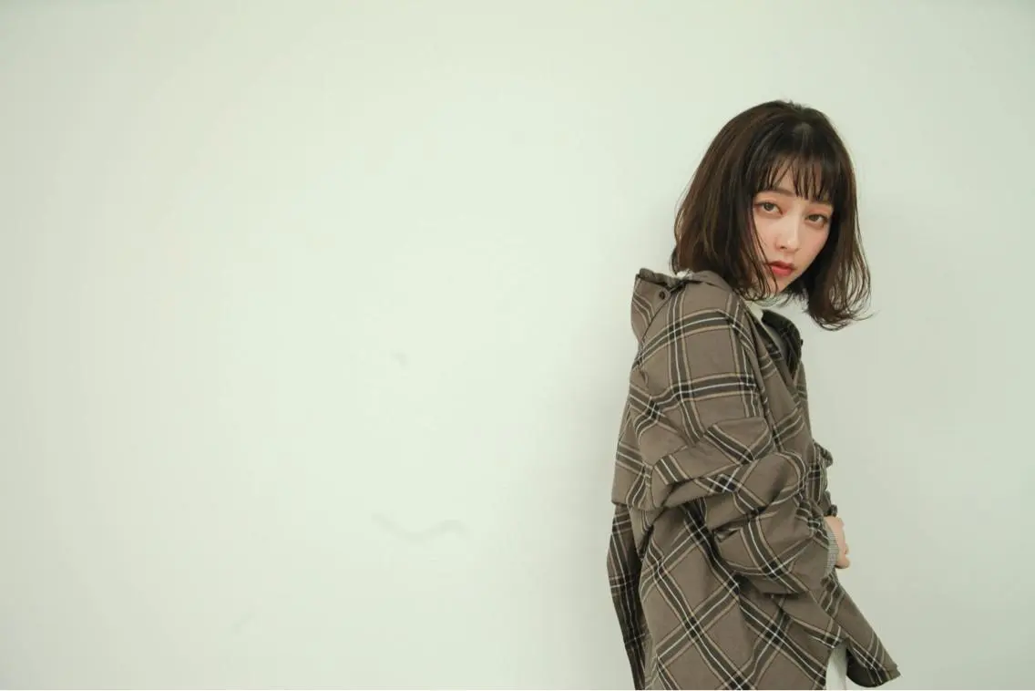 ミディアム カラー パーマ ヘアアレンジ メンズ キッズ ネイル マツエク・マツパ EnBlesS西宮 マンツーマン神道有基のヘアスタイル