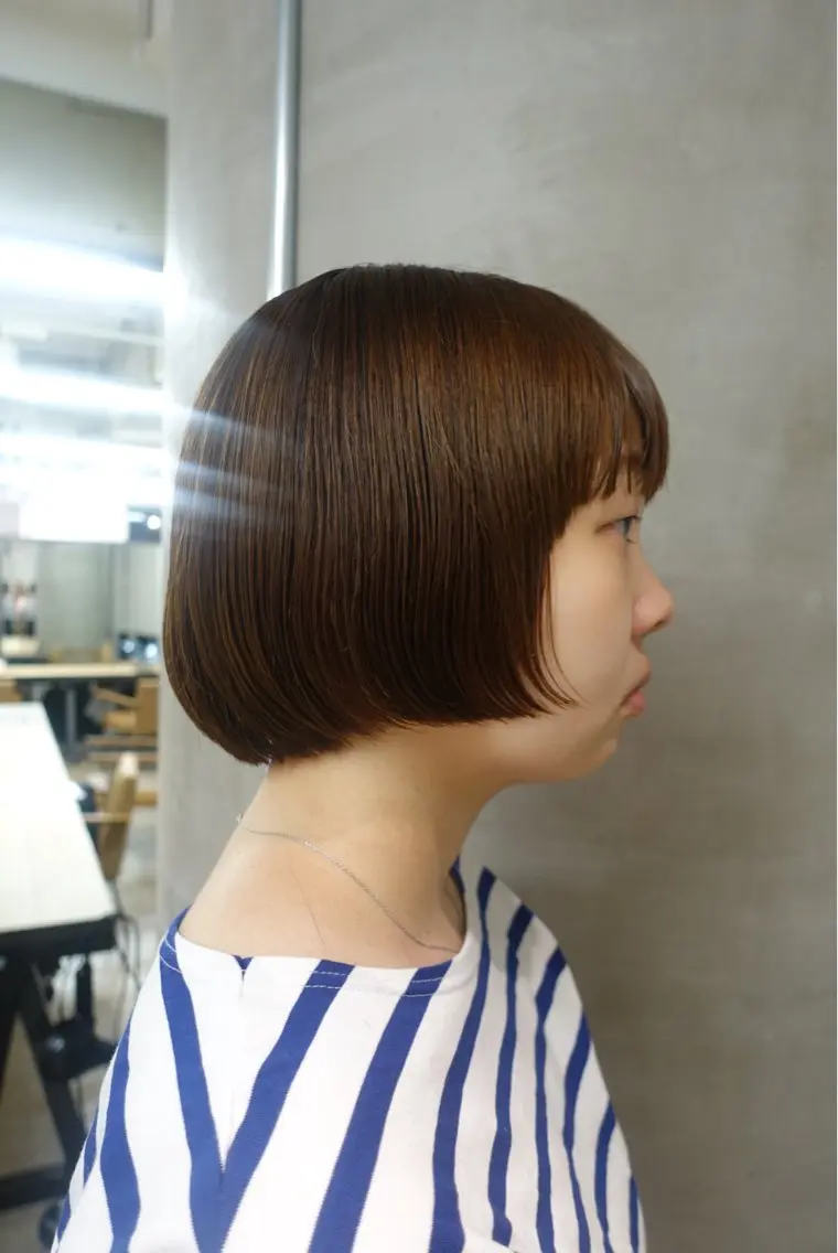 ミディアム ボブ 🍃○岡 |  Maruokaのヘアスタイル