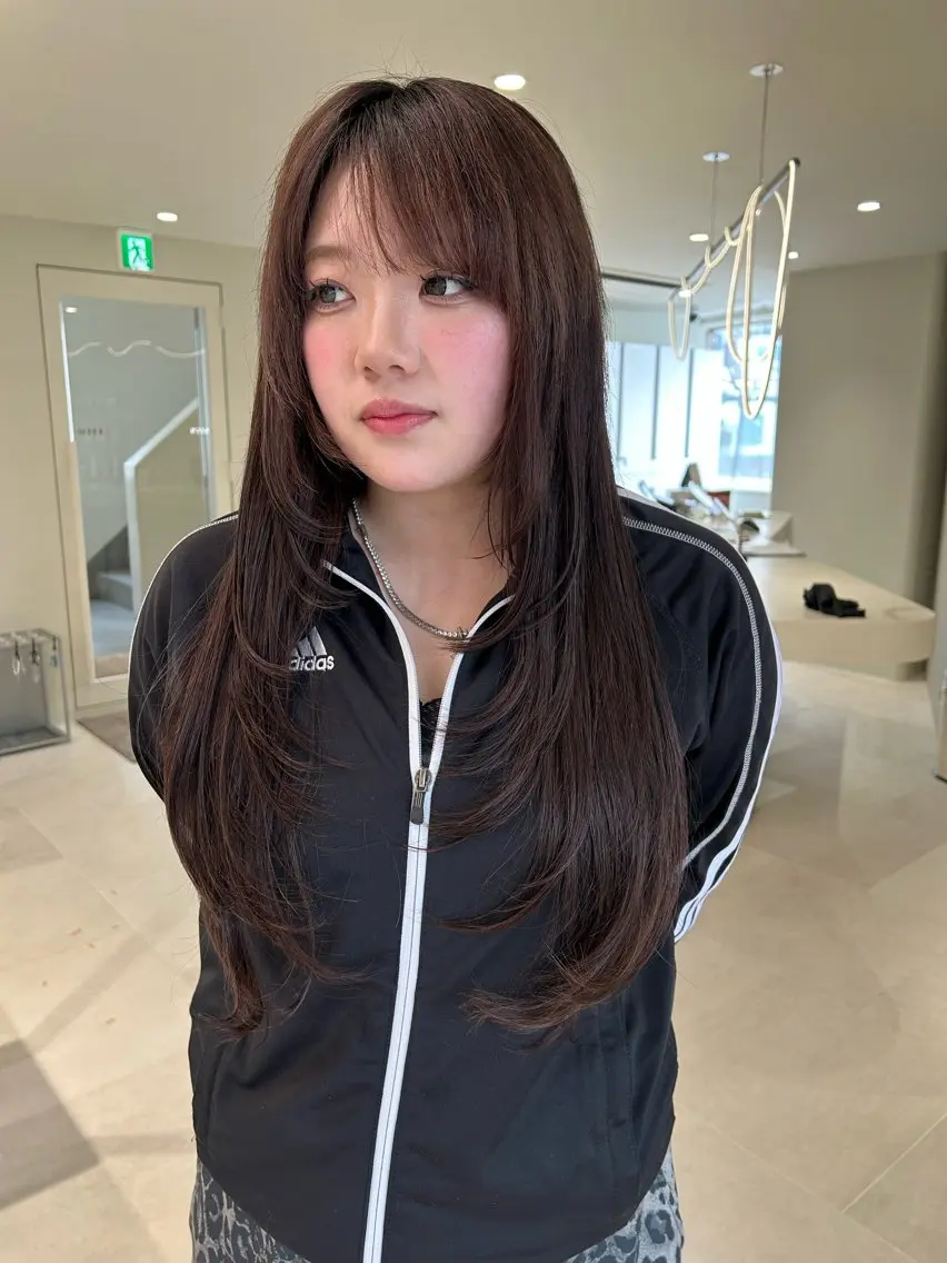 ロング カラー エクステ レイヤーカット エクステ 海外レイヤー /NAGISAのヘアスタイル