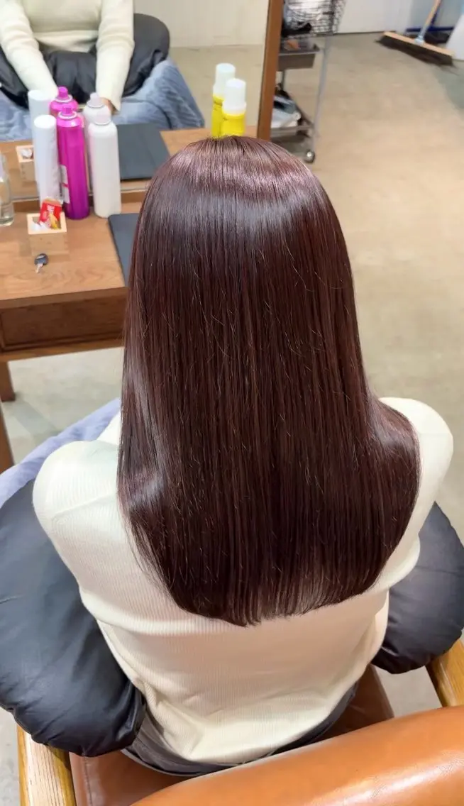 セミロング カット ヘアカラー トリートメント SONO 【一宮】のヘアスタイル