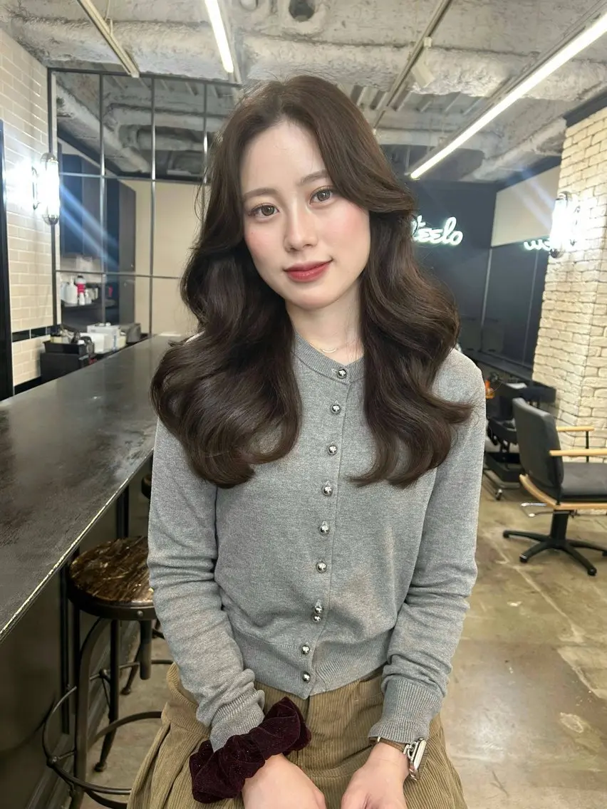 ロング カラー カット ヘアカラー トリートメント 地毛風艶カラー🌿 喜多夏海のヘアスタイル