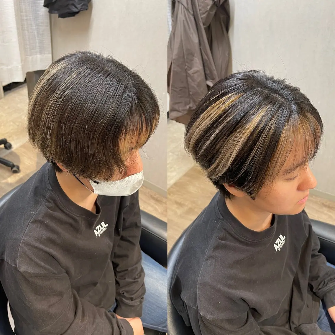 ショート カラー ヘアカラー トリートメント ANDIAMO SAKAE🍁楓のヘアスタイル