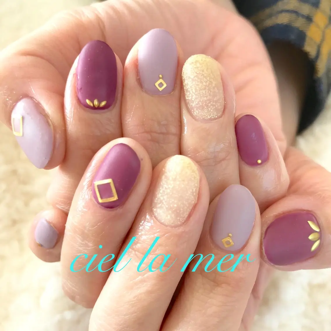 ネイル ハンドネイル フットネイル ciel la merのネイルデザイン
