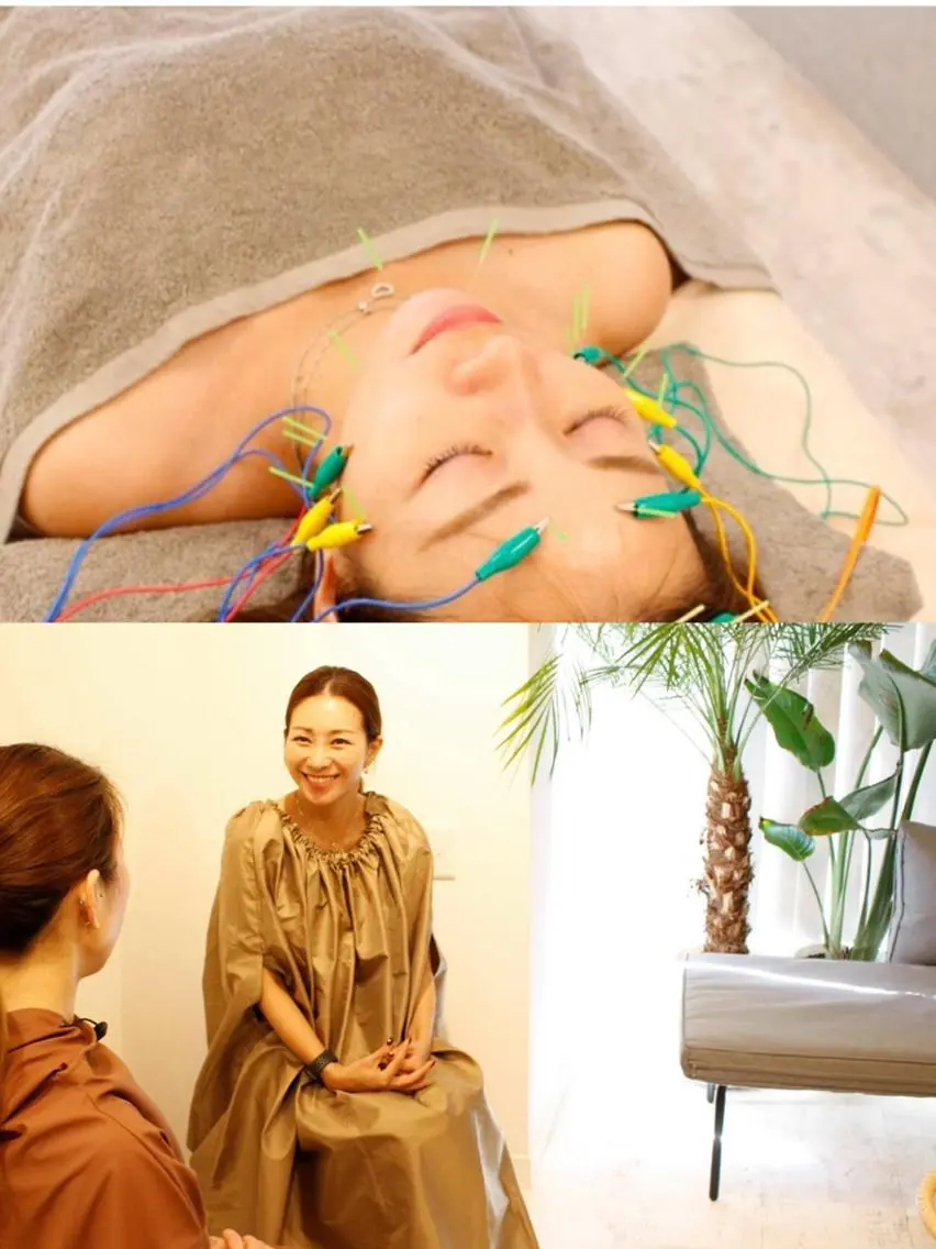 デトックス美肌【よもぎ蒸し30分🌿+美容鍼💆🏻♀️】ヘッドマッサージ付🉐(学割、ペア割500円OFF)の写真