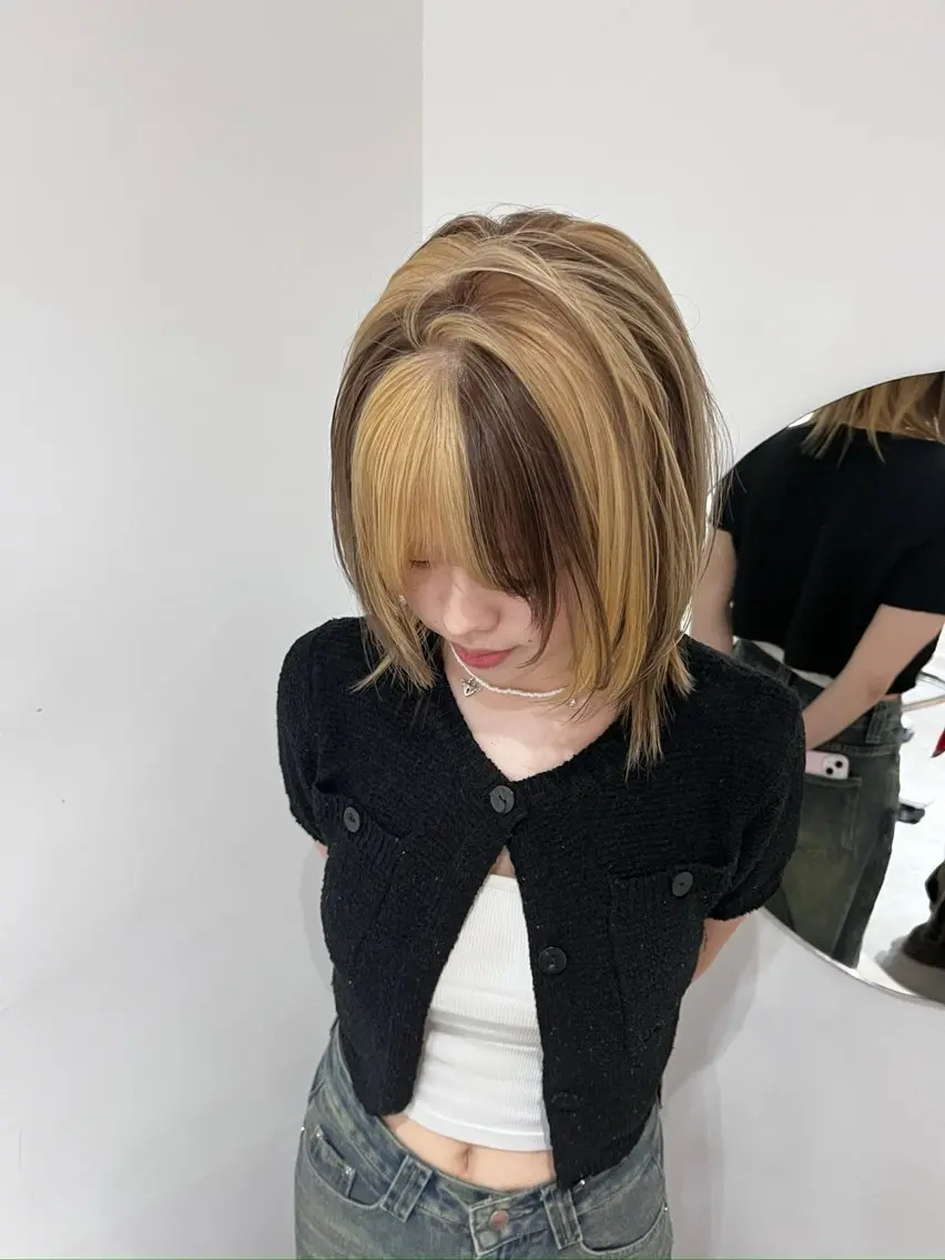 ミディアム カラー ブリーチ ケアブリーチ ハイトーンカラー TOTA 唯一無二カラーのヘアスタイル