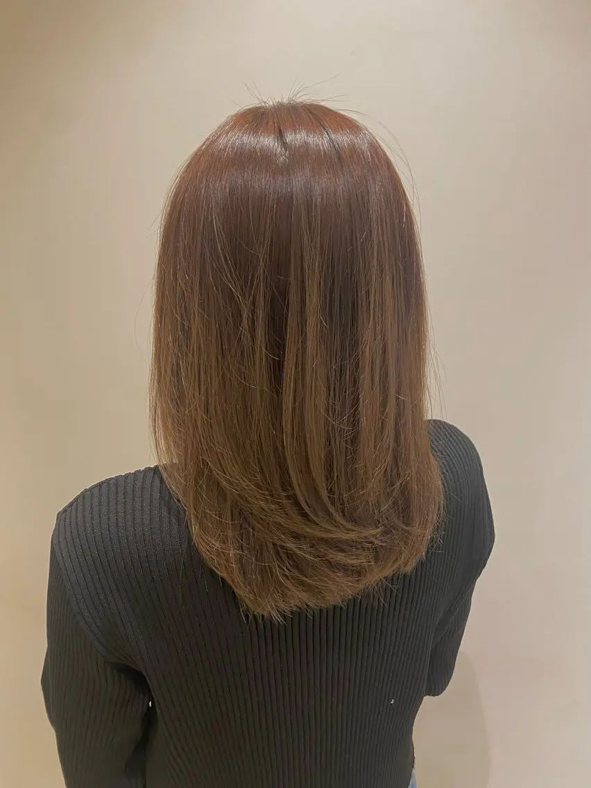 ミディアム カラー 🌹艶髪カラー🌹 津田晴加【西荻窪】のヘアスタイル