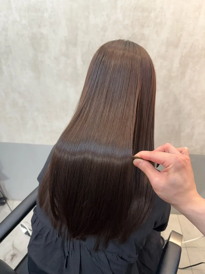 ロング 髪質改善 トリートメント 神戸ボブ✂️ ioe三宮/田 伸佳のヘアスタイル