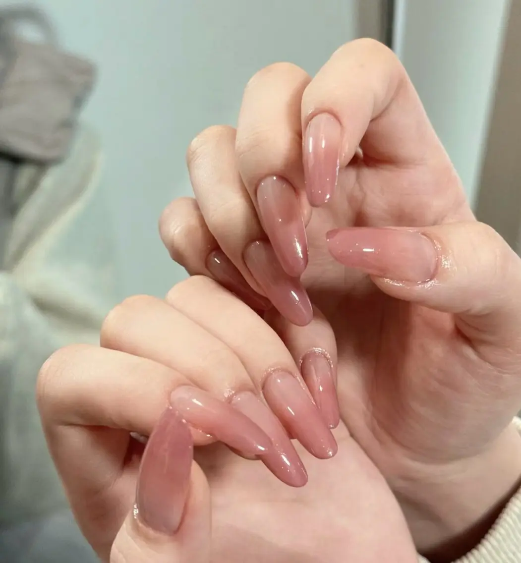 チップ➕シェル長さ出し【カラーフレンチ/カラーグラ/ミラーグラ】の写真