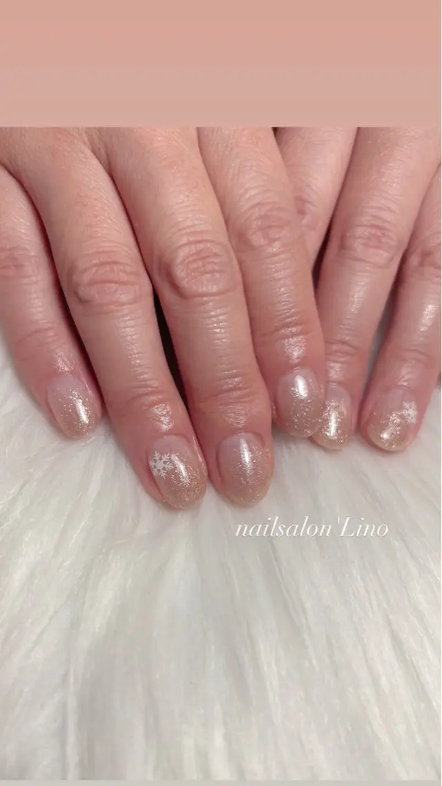 ネイル ラメ(グリッター) ラメグラデーション ハンドネイル Lino𓂃⟡.· Chizuruのネイルデザイン