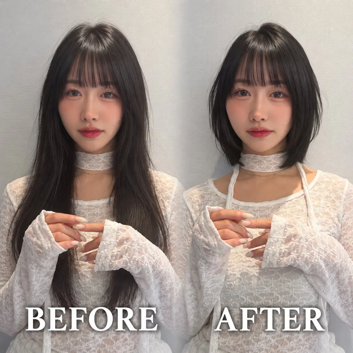 ミディアム カラー カット ヘアカラー トリートメント 🩷小川大輔🩷 店長/ボブ/インナーのヘアスタイル