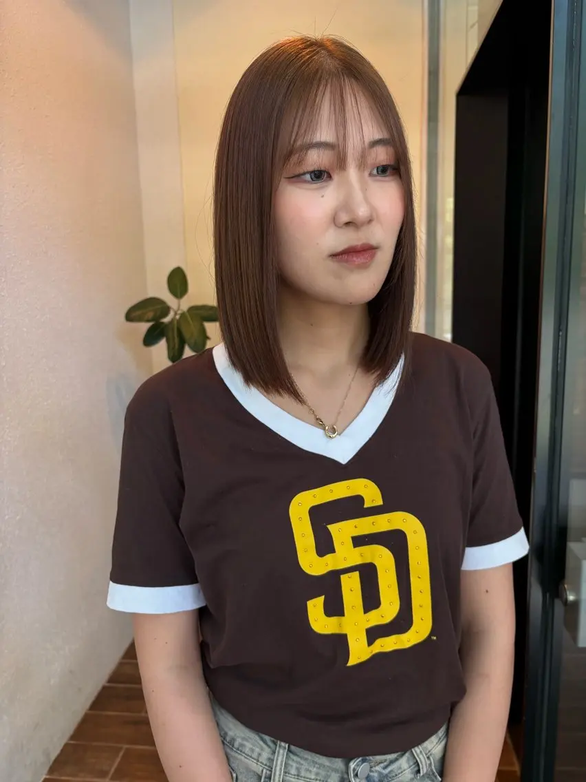 カラー ヘアカラー 角田 桃香のヘアスタイル
