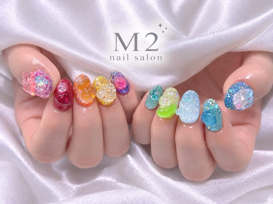 ネイル ハンドネイル 長さだし専門店 M2　rikaのネイルデザイン