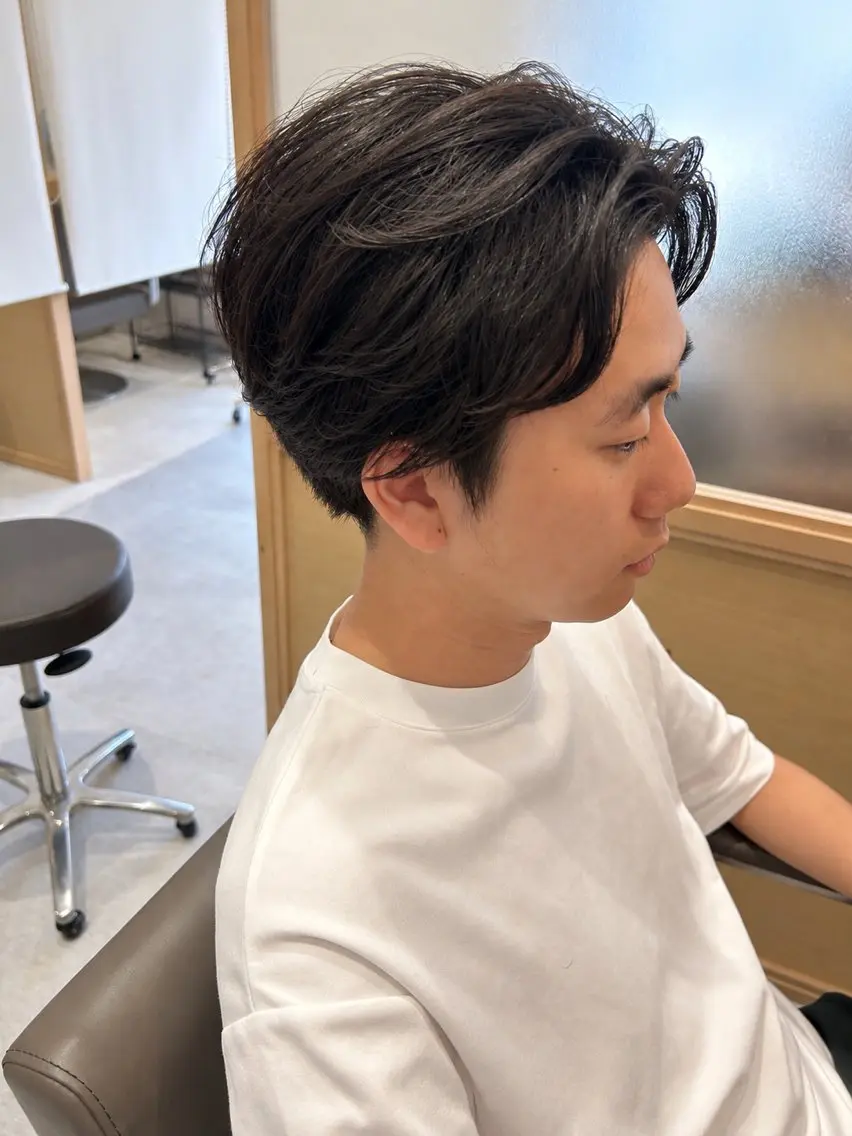 ショート メンズ 切りっぱなしボブ ボブ 髪質改善 ショートヘア カット トリートメント ヘッドスパ 久木原 ゆりのヘアスタイル