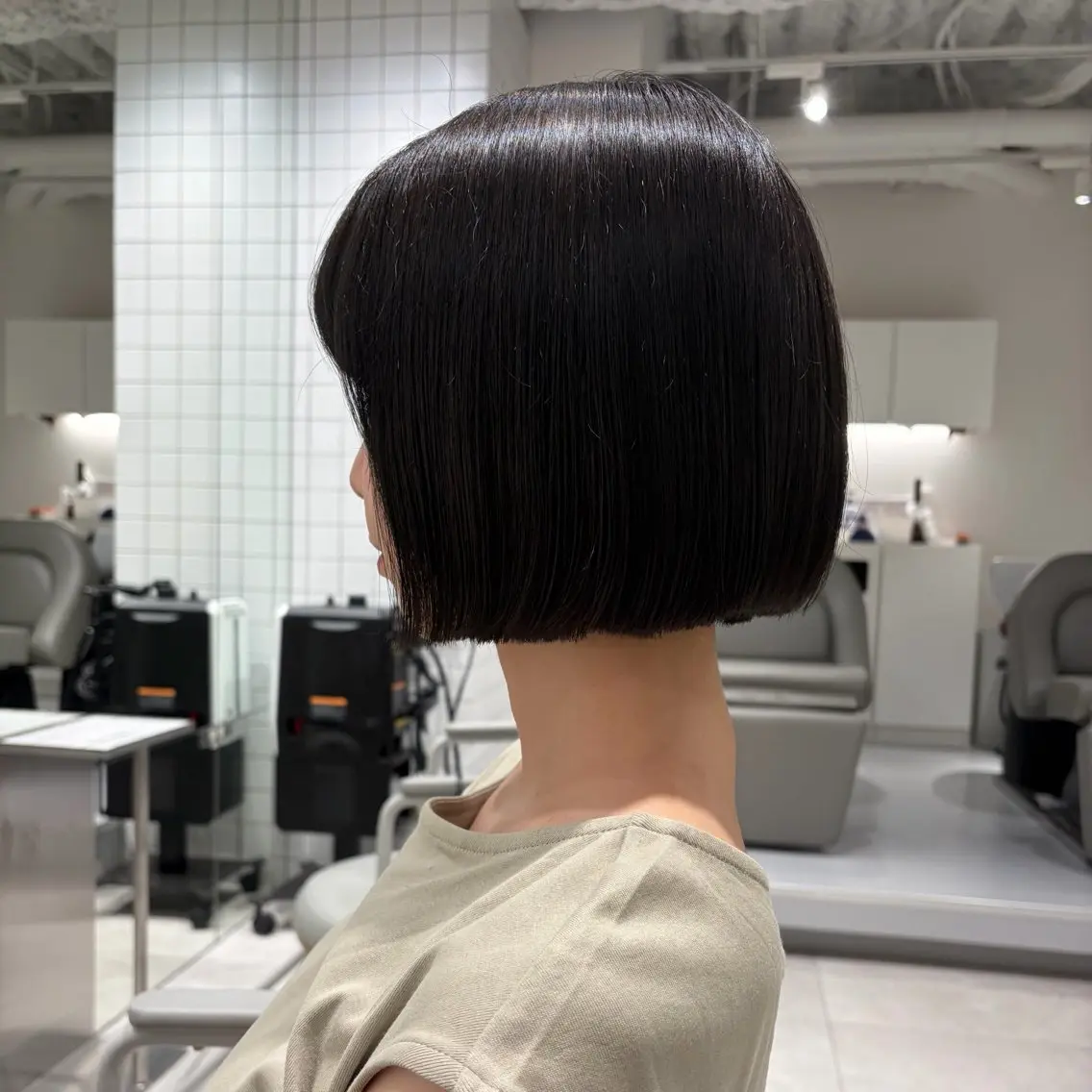 ショート 切りっぱなしボブ ボブ HARUHI 銀座 美容師౨ৎ⋆˚のヘアスタイル