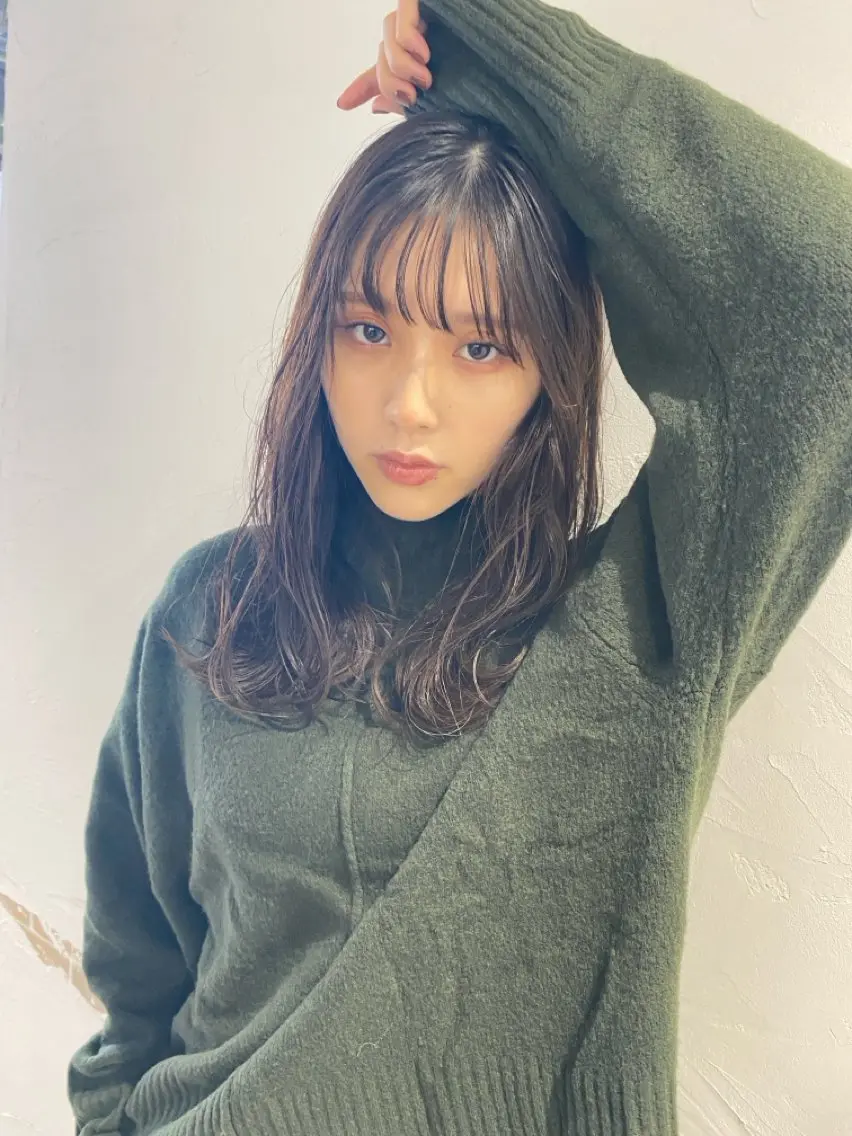 セミロング パーマ カット パーマ トリートメント ✂︎cadre✂︎ 🪶かまだれいし🪶のヘアスタイル