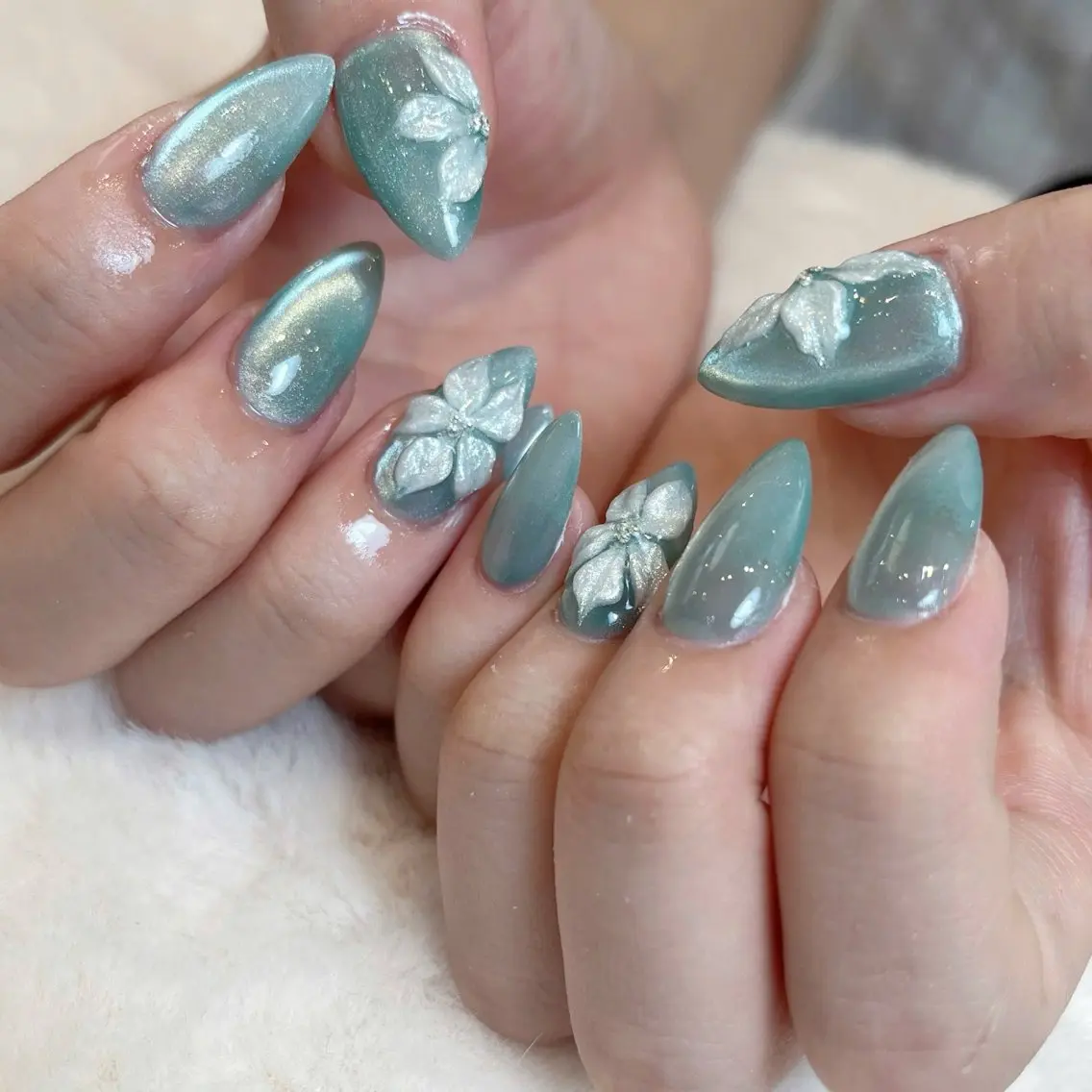 ネイル 夏ネイル ハンドネイル ハンドケア AME NAIL STUDIO小山店のネイルデザイン