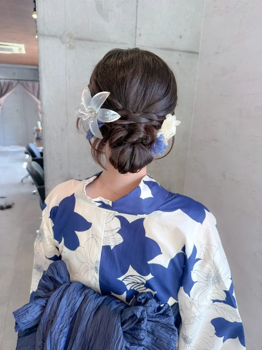 ヘアアレンジ 着付け はやしほのか｜ マンツーマン美容師のヘアスタイル
