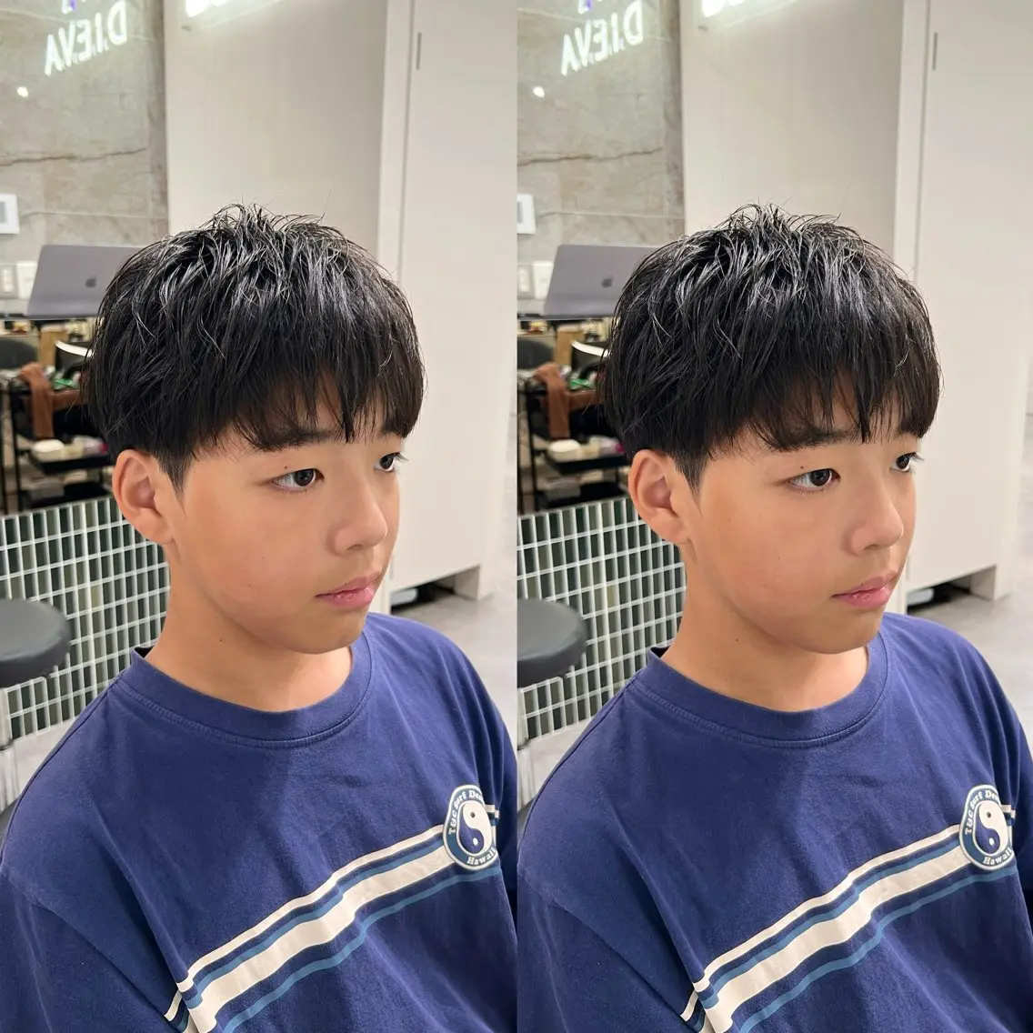 メンズ 💗ショート×ボブ 韓国レイヤー宮内諒のヘアスタイル