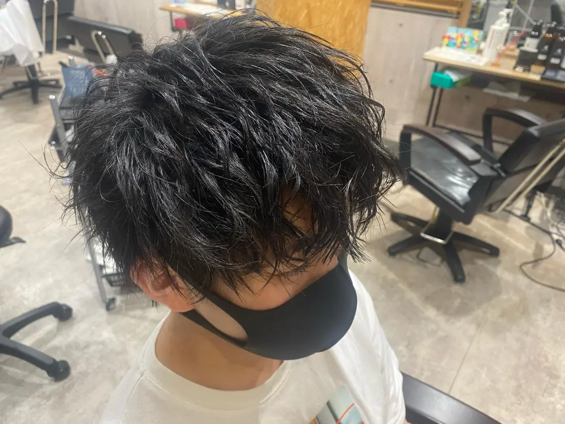 メンズ メンズパーマ anhelo髪質改善 メテオ髪質改善名駅のヘアスタイル