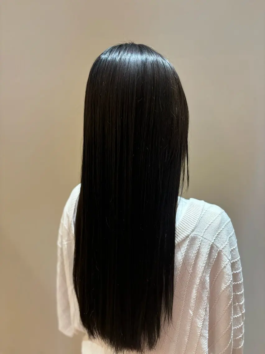 ロング 縮毛矯正 縮毛矯正 中島愛佳🐥⸒⸒ 縮毛矯正/艶髪カラーのヘアスタイル