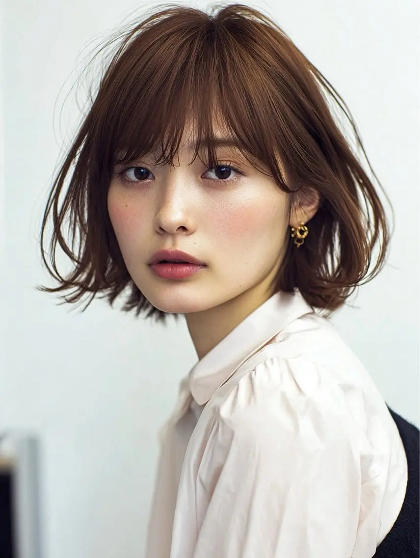 ショート カラー ヘアカラー 韓国×艶ハイトーンが かわいい✨️リオ🍒のヘアスタイル