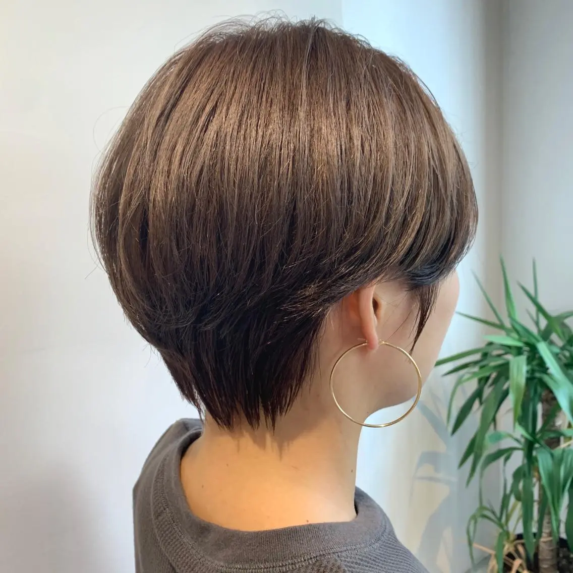 ショート カラー ハンサムショート ベージュカラー 透明感カラー ショートヘア "小顔カット" Fuko.のヘアスタイル