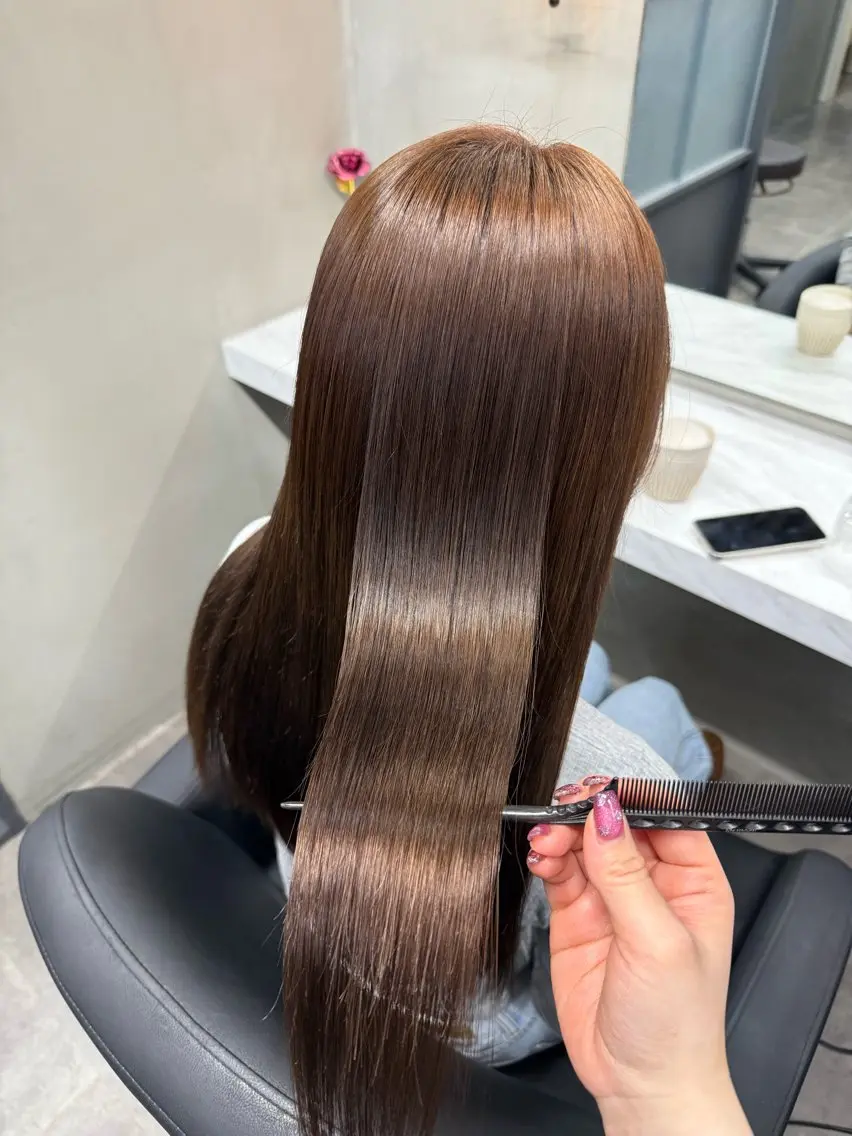 【カラーモデル募集中】透明感ボンドカラー🩷艶出トリートメント🎀の写真