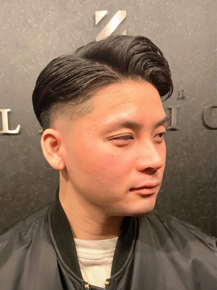 ショート メンズ フェードカット 七三 メンズ特化 星野裕人のヘアスタイル