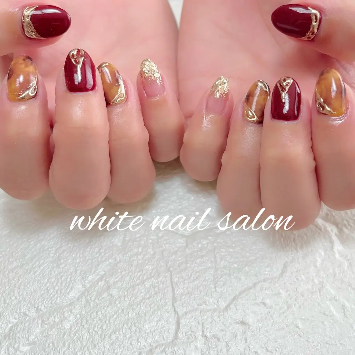 ネイル ラメ(グリッター) ハンドネイル white nail salonのネイルデザイン