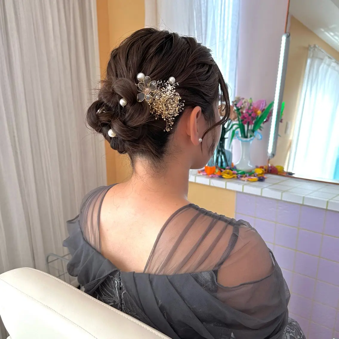 参列・推し活などお出掛けヘアセット✨🤍の写真