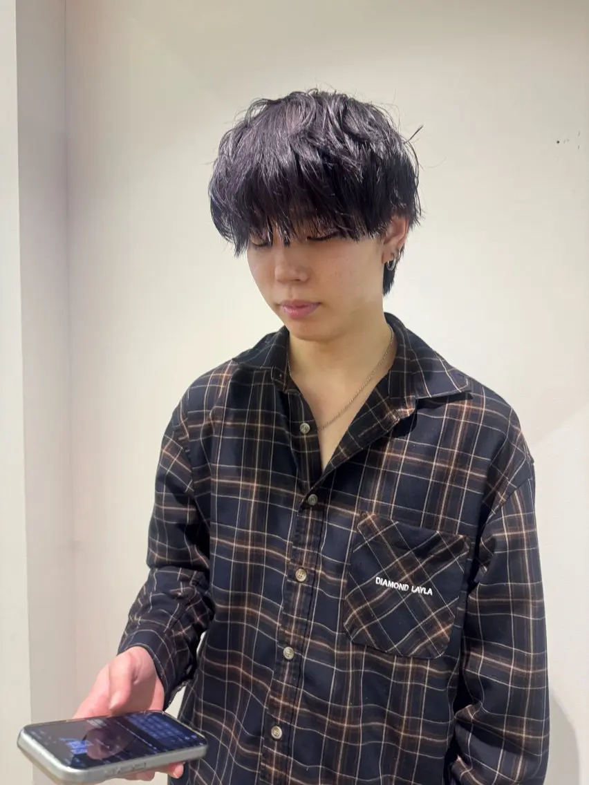 メンズ カット ヘアカラー 吉留 文月のヘアスタイル