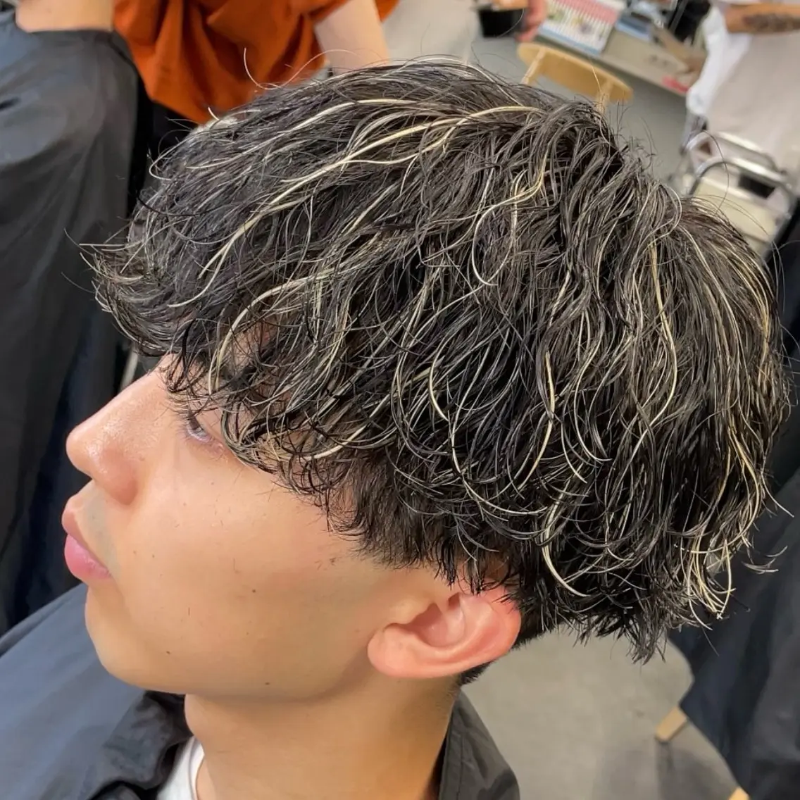 ミディアム カラー ヘアアレンジ メンズ fifth 石川 凪のヘアスタイル