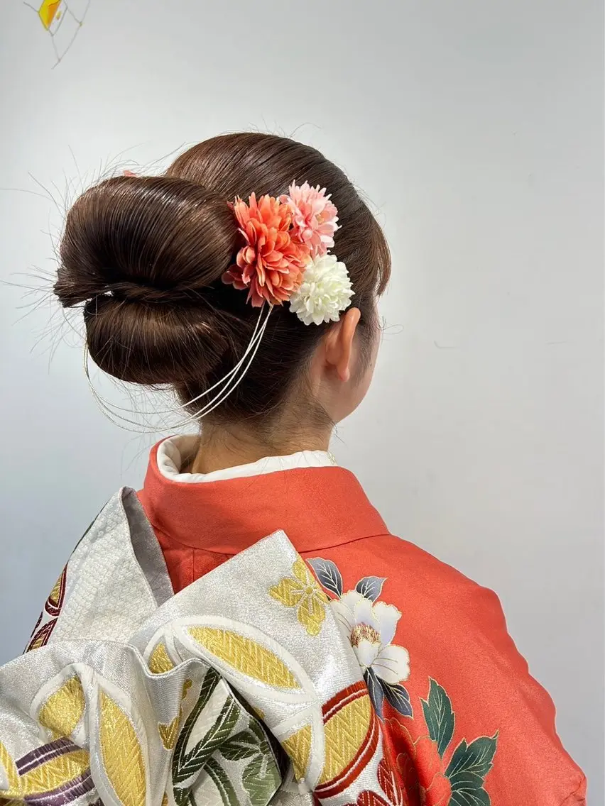 ロング ヘアアレンジ 成人式 髪質改善/縮毛矯正 ツヤ髪🩷さつきのヘアスタイル