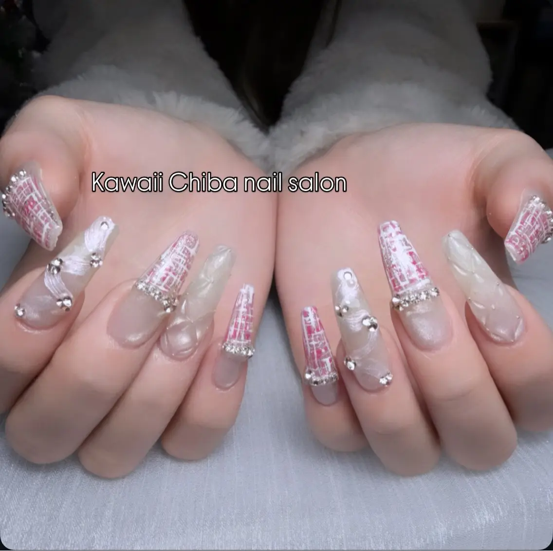 ネイル アートネイル 桜ネイル フラワーネイル ジェルネイル ガーリー ハンドネイル ハンドケア Kawaii Chiba nailのネイルデザイン