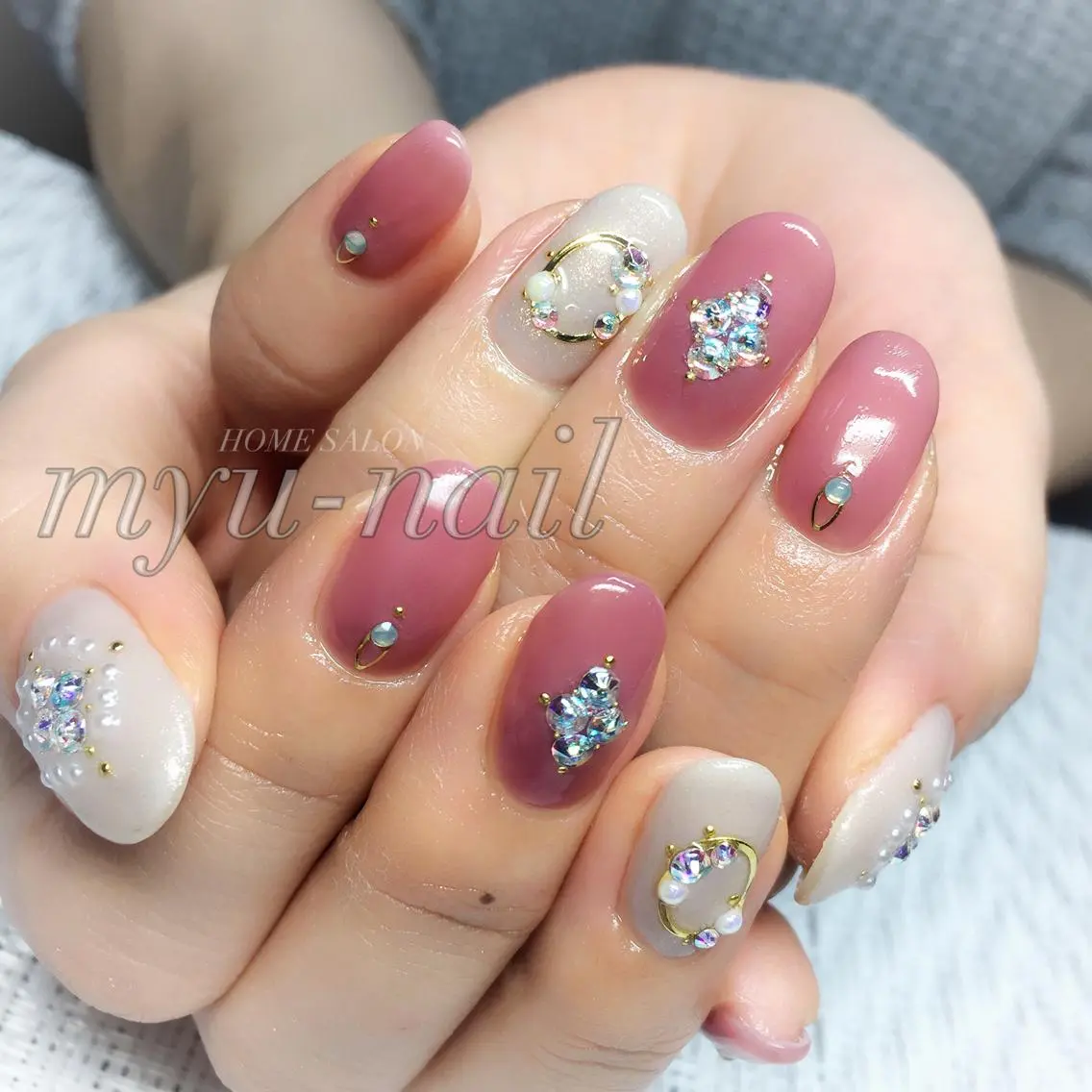 ネイル ハンドネイル ホームサロン myu-nailのネイルデザイン