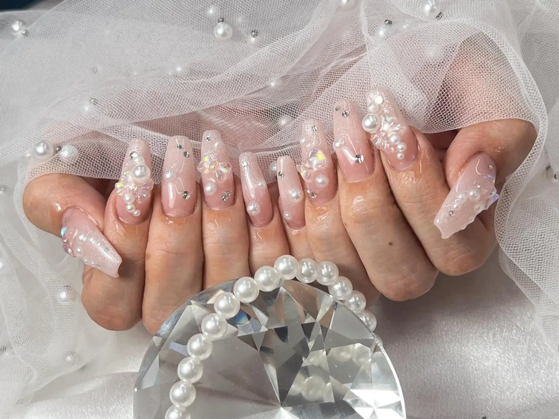 持ち込みデザイン💅120分アート(4本~8本)パーツつけ放題の写真