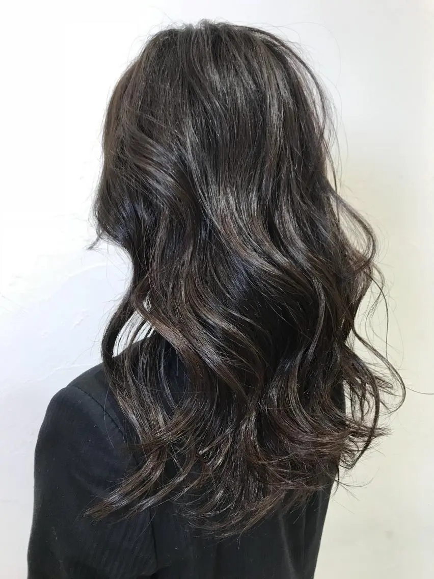 🌼カット✂️+(全体染め)プレミアム艶カラーの写真