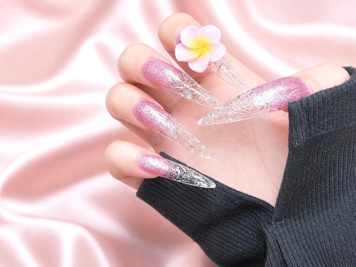ネイル 氷ネイル・うるうるネイル ハンドネイル Lili Nail Studio西荻窪店のネイルデザイン