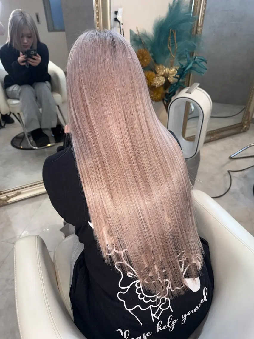 ロング シールエクステ エクステ エクステサロン GRIZZのヘアスタイル