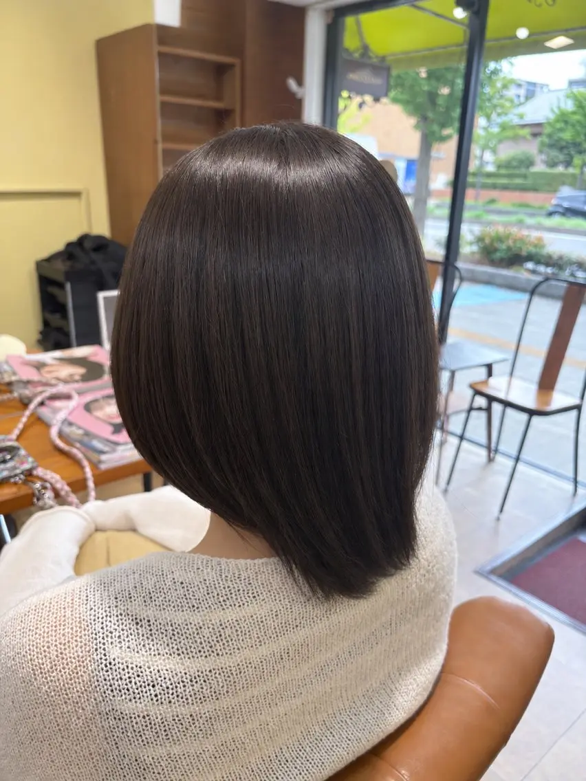 ミディアム ヘアカラー トリートメント MOMOKA 🦋 NICCOLO/西新のヘアスタイル