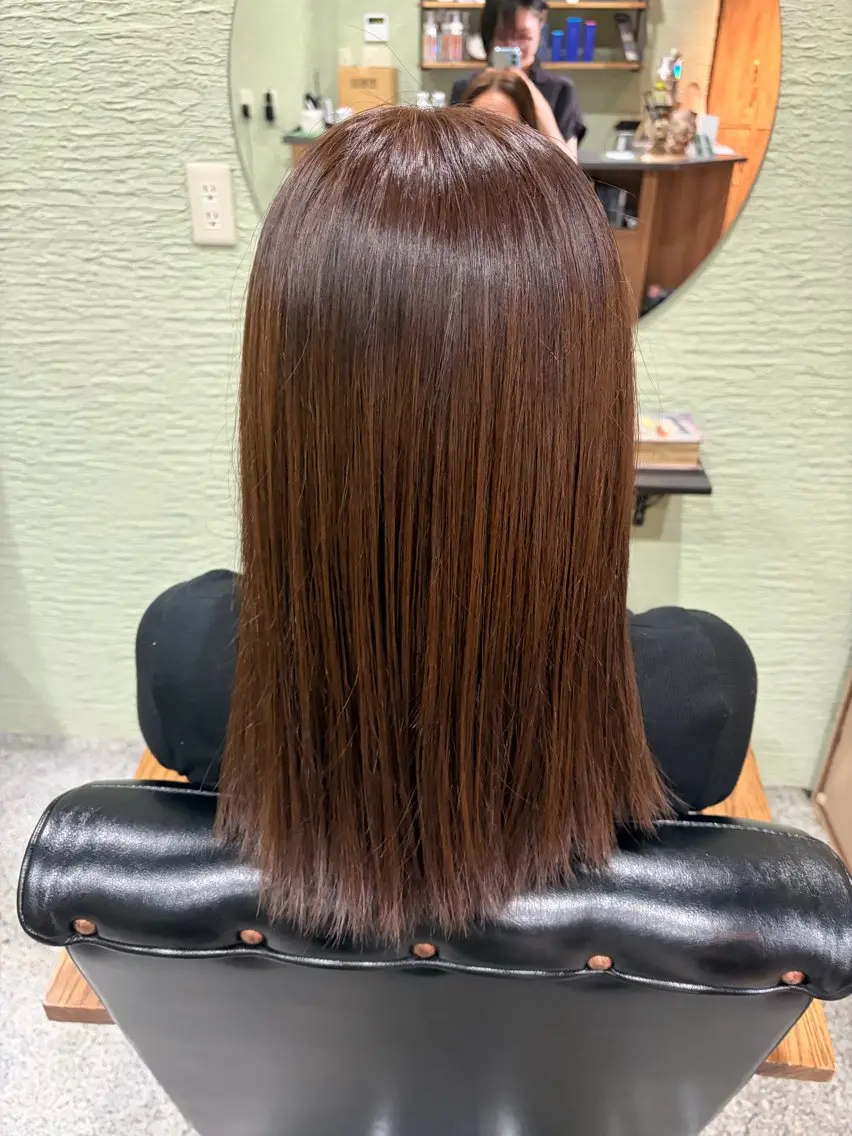 ミディアム カラー ブラウンカラー 透明感カラー ナチュラルブラウン ヘアカラー このみ 🗝似合わせカラーのヘアスタイル