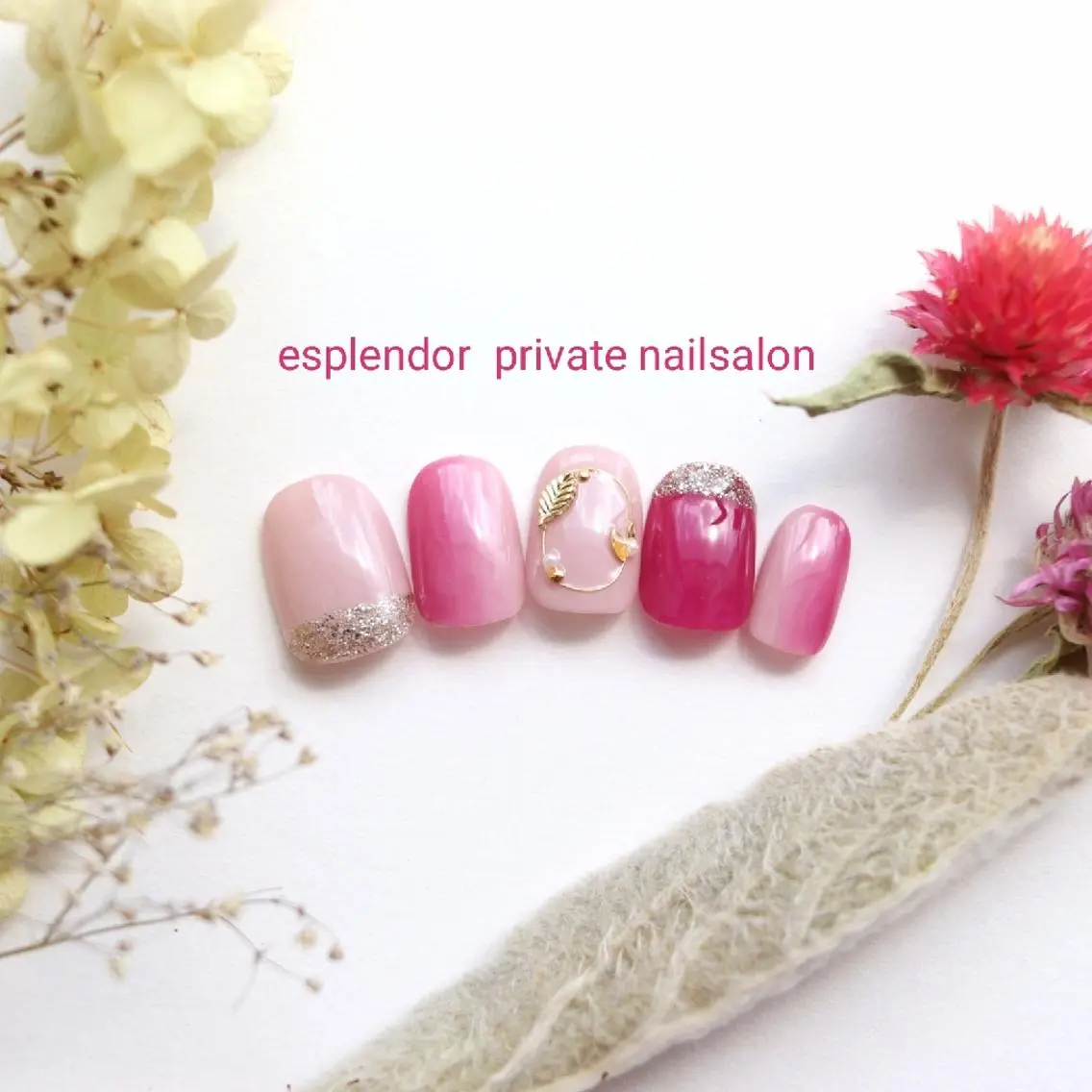 ネイル グラデーション ピンク esplendor  小野寺のネイルデザイン